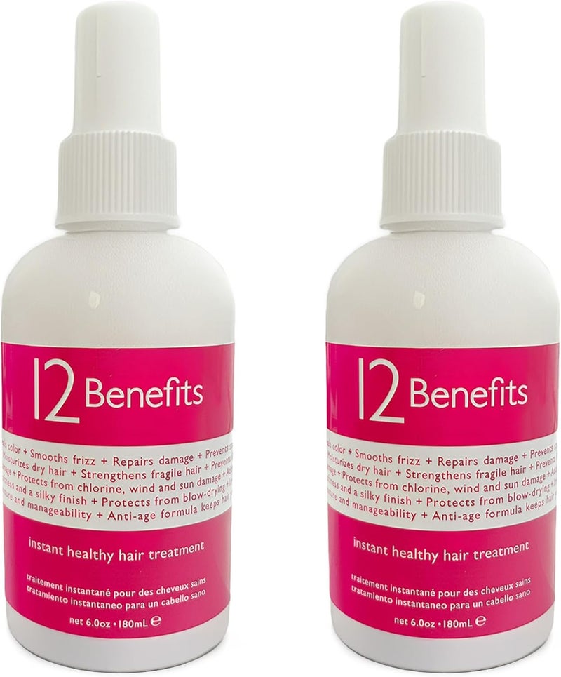 12 Benefits Instant Healthy Hair Treatment - 6 Oz Set of 2 - Image 1